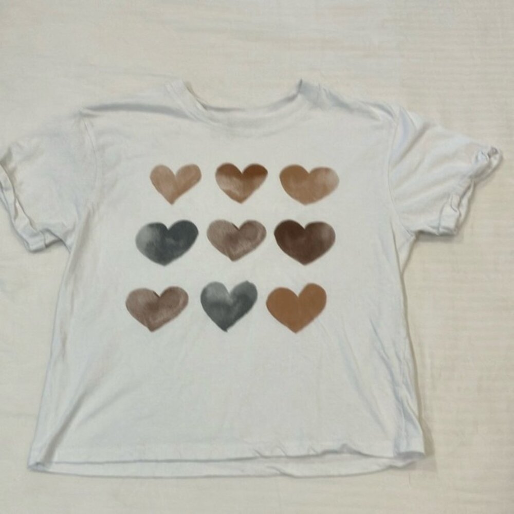 Heart Pattern teen size  T-Shirt